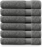 Delara Organic Cotton Luxuriously Plush Washcloths Pack of 6 | GOTS & Oeko-TEX Certified | Premium Quality Face Towels | Feather Touch Technology|650 GSM Long Staple|Soft, Quick Dry & Ultra-Absorbent