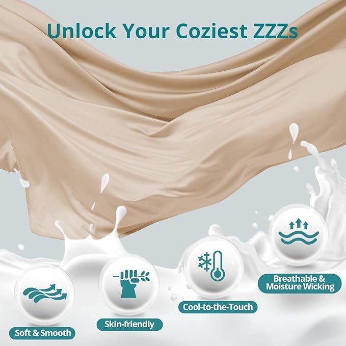 Sasttie Pregnancy Pillows for Sleeping, U Shaped Cooling Full Body Pillow with Removable Cover, Pregnant Women Must Haves, Maternity Essential, Beige