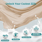 Sasttie Pregnancy Pillows for Sleeping, U Shaped Cooling Full Body Pillow with Removable Cover, Pregnant Women Must Haves, Maternity Essential, Beige