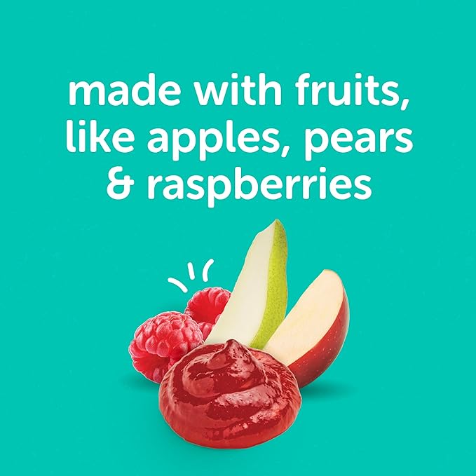 Beech-Nut Toddler Snacks Jammin' Waffles with Fruit Filling for Babies & Toddlers, Pear Raspberry, 10 Boxes (50 Individually Wrapped Packs)