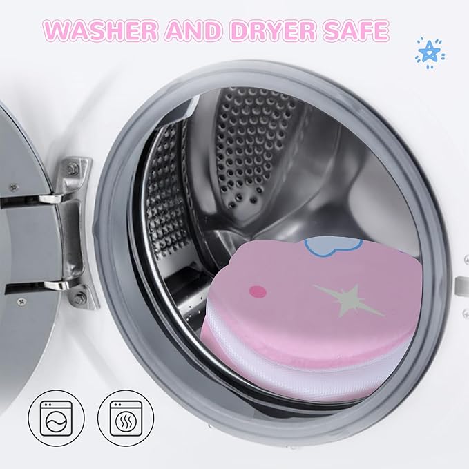 Baby Bath Cushion - Newborn & Infant Lotus Bath Flower Baby with Soft Cover - Travel Bathtub Insert Pad for Kitchen Sink, Shower & Tub - Flower Bathing Pillow with Patented Comfort & Support (Unicorn)