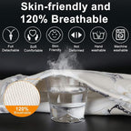 Baby Lounger | Organic Cotton Infant Lounger | Reversible, Adjustable & Portable Floor Lounger | Soft, Breathable, Washable Cover