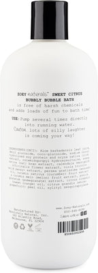 Zoey Naturals - Sweet Citrus Bubble Bath for Kids & Babies - Organic Tear-Free, Non-Toxic Toddler Soap with Moisturizing Aloe & Avocado Oil - Long Lasting Bubbles - Made in USA, 17 oz