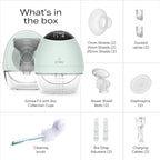 Zomee Fit Wearable Breast Pump, Hands Free Pumping, Portable, Ultra-Low Noise, Double Electric Breast Pump - Holds 6 oz - Wireless Breastpump 2+ Hours of Battery, Leak Proof Anti Backflow System