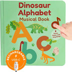 Cali's Books Dinosaur Alphabet Book for Toddlers 1-3 - Learn Dino ABC, Musical Books for Kids, Interactive Talking Baby Toddler Sound Book, Educational Song Learning Toys Singing Music Toy for Babies