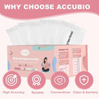 Pregnancy Test Strips with Urine Cups, hCG Detection Home Pregnancy Tests, Sensitive & Over 99% Accurate, 50 Count Individually Wrapped, Rapid hCG Test Strips, 5mm Wider 25mIU/mL