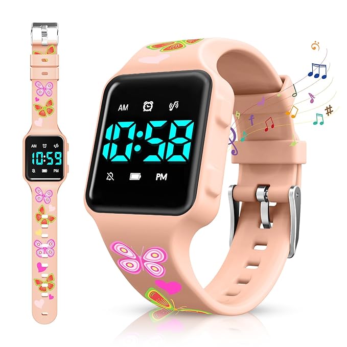 Potty Training Watch for Toddlers & Kids with Countdown, Flashing Lights, Fun Music or Vibration Alerts - Waterproof Interactive Toilet Training Reminder for Boys & Girls Ages 2-9