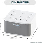 Serene Evolution 30 Sound White Noise Machine - Sleep Machine for Adults, Baby With Rain, Ocean, Pink Noise - Brown