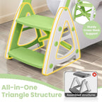 Primlect Potty Training Seat, 2-in-1 Toddler Toilet Seat with Step Stool, Ultra-Stable Potty Chair Attachment, Adjustable Seat and Step Ladder, Non-Slip Design, Splash Guard for Boys and Girls(Green)