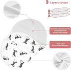 4 Pack Muslin Burp Cloths Husky Dogs White Cotton Baby Burp Cloths Absorbent Burping Cloth Soft Spit Up Rags for Newborn Baby Boys Girls 22x11 Inch