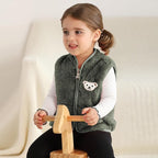 Baby Boys Girls Fleece Vest Zip Up Cute Bear Jackets Fuzzy Fall Winter Warm Clothes Newborn Outwear for Toddler Infant