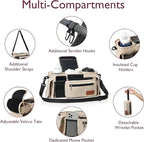 Momcozy Universal Stroller Organizer with Insulated Cup Holder Detachable Phone Bag & Shoulder Strap, Fits for Stroller like Uppababy, Baby Jogger, Britax, BOB, Umbrella and Pet Stroller