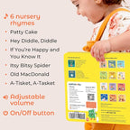 Cali's Books Patty Cake Nursery Rhymes. Interactive Books for 1 Year Old. Sound Book for Toddlers 1-3. Perfect 1 Year Old Girl Gifts - Musical Book for Toddlers - 6 Favorite Songs
