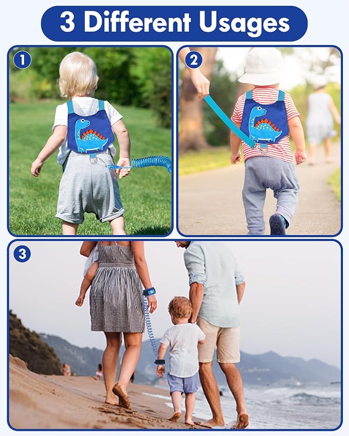 Lehoo Castle Toddler Leash, Toddler Harness with Leash with Anti Lost Wrist Link for Kids, Baby Leash with Key, Kids Leashes for Boys