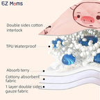 EZ Moms 6 Packs Potty Training Underwear for Girls 100% Cotton Absorption Padded Toddler Training Underwear Girls 5T Leakproof Reusable Kid Confident Toddler Panties Pee Pants with Potty Sticker Chart