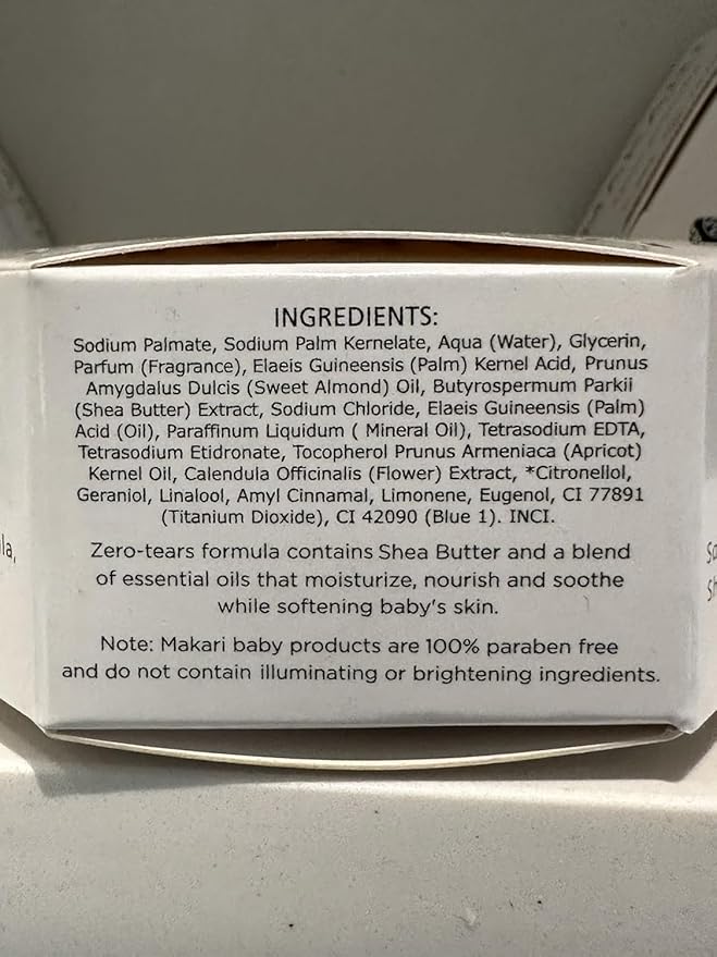 MAKARI Baby Soap 2 Pack (5.4oz) | Moisturizing Daily Bar Soap for Delicate Skin | Mild Cleansing Children’s Bath Bar With Shea Butter and Non-Irritating Botanical Ingredients