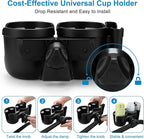 Accmor Stroller Cup Holder with Phone Holder, Bike Cup Holder, Universal Cup Holder for Uppababy Nuna Doona Strollers, 2-in-1 Cup Phone Holder for Stroller, Bike, Wheelchair, Walker, Scooter