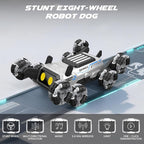 Robot Dog RC Stunt Car Toys - Gesture Sensing Remote Control car with Mecanum Wheels, LED Eyes, 3 Sound Effects, Birthday Gift for Kids Boys Girls