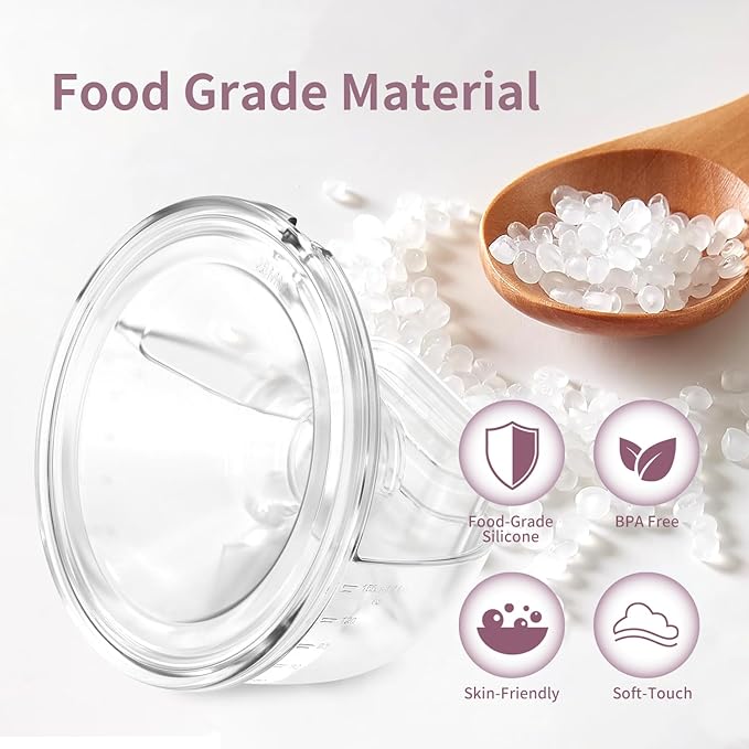 Springhope Electric Breast Pump Hands-Free, Wearable Breastfeeding Pump Wireless and Portable with 4 Modes & 9 Levels, Anti-Mistouch Function, Silicone Flange 19/21/24/28mm, BPA-Free