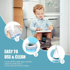 VISATOR Portable Travel Potty Chair Liners Bags Universal with Drawstring, 90 PCS (18 * 20INCH) (White)