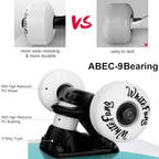 WhiteFang Skateboards for Beginners, Complete Skateboard 31 x 7.88, 7 Layer Canadian Maple Double Kick Concave Standard and Tricks Skateboards for Kids and Beginners