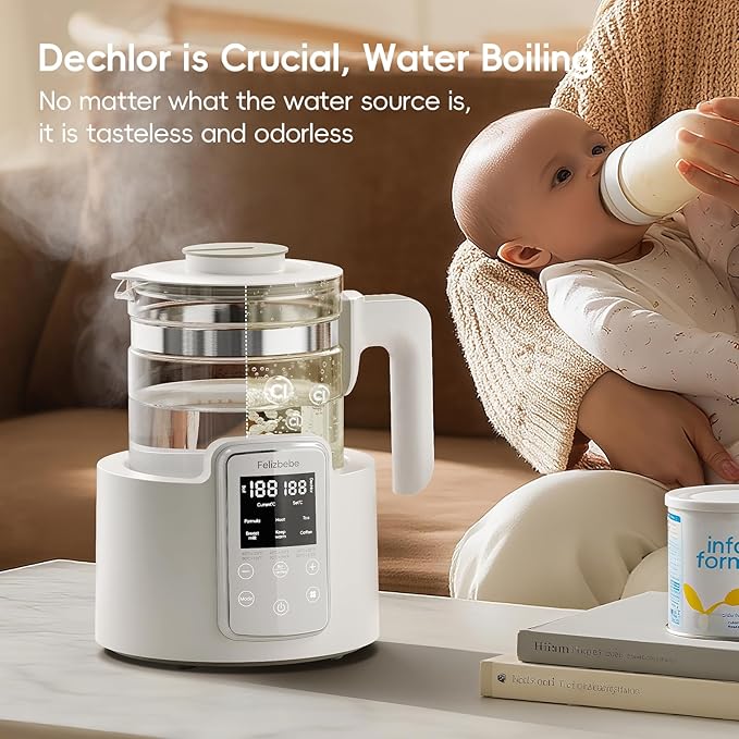Instant Water Warmer, Formula Make, Baby Milk Warmer Faster Cooling Fan, Baby Bottle Warmer with LCD Display, Breastmilk Warmer Accurate Temperature Control, 24/7 Keep Warm, Electric Tea Kettle,Coffee