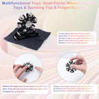 Desk-Fidget-Toys for Ferris-Wheels-Spinner: 4mins Kinetic-Metal-Spinner, Cool-Gadgets-Stuff for Kid Children Teen Adult EDC-Toy, ADHD Tools Stress Relief for Office Home School Men Woman Christmas