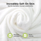 6-Pack Baby Washcloths - Soft Absorbent Viscose from Bamboo Wash Cloths for Babies, Kids, Toddlers, Infant, Newborn Bath Towels, Gentle on Sensitive Skin, 10x10 Reusable Face Towels (Khaki)