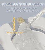 2-in-1 Toddler Potty Training Toilet Seat with Step Stool Ladder – Adjustable Height Potty Chair Urinal for Baby Boys Girls Age 1-3, Foldable Training Potty with Splash Guard & Anti-Slip Feet, Grey