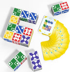 Family Matching Game for Kids & Adults, Block Puzzle Board Games for Boys & Girls Ages 4-8 8-12, 2 Player Card Puzzles for Children 3+ Year Olds