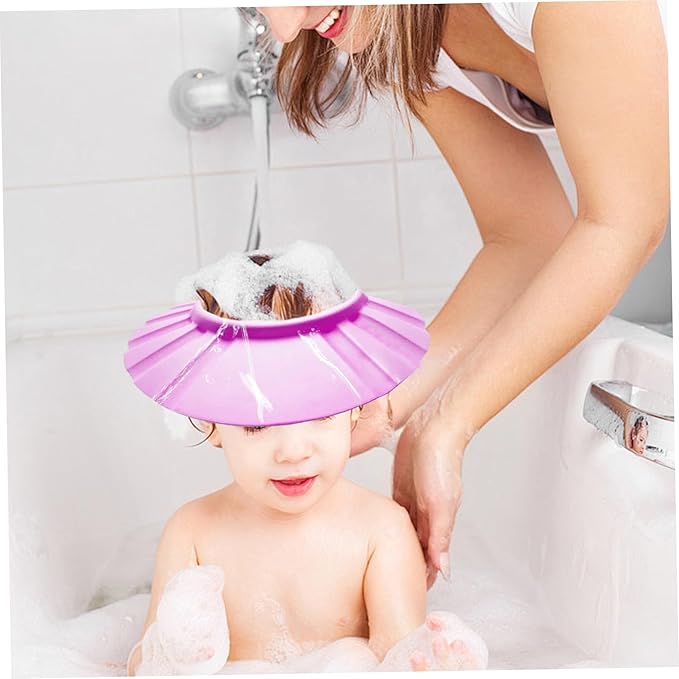 Baby Bath Head Cap Visor Shower Bathing Protection Bath Cap Visor Hat for Baby Toddler Kids Head