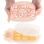 Haakaa Silicone Nibble Freezer Tray -Breastmilk Teething Popsicle Mold - Baby Fruit Food Feeder Teether Tray - Baby Food Maker - Ice Cube Tray - 4 Months+ Babies - BPA Free - Blush