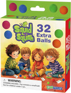 Funwares Colorful Squid Squish: Fast-Paced Floor Game for Kids, Interactive Learning, Hand-Eye Coordination, Counting and Color Game, Active Play, 2-4 Players, Ages 4-8 - (32 Spare Balls)