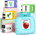 580 Pre-K Sight Words Talking Flash Cards with Dolch Words,Letters/Number(0-100), Etc, Speech Therapy, Autism Sensory Toys, Easter Basket Stuffer Gifts for 3-6 Year Old Boys and Girls, Blue