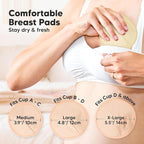 Organic Nursing Pads - 14 Washable Viscose Derived from Bamboo Breastfeeding Pads, Wash Bag, Reusable Breast Pads for Breastfeeding, Nipple Pads for Breastfeeding Essentials (Sweetheart, L 4.8")