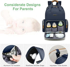 Diaper Bag Backpack with Changing Station, Baby Diaper Bag Organizer for Moms Dads Large Baby Changing Bags