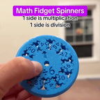 Math Fidget Spinners, 18pcs Math Fact Fidget Spinners,Round Math Fidget Spinner Math Learning & Early Education Toys Game