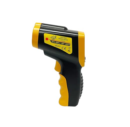 Infrared Thermometer Gun - Digital Food & Surface Temp Gun (-58F to 1022F) for Pizza Oven, Grill, Meat, HVAC, Engine