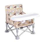 Portable Booster Seat,Toddler Baby Seat with Tray for Dining Table Compact Floor Chair for Camping Lawn Beach Babies Travel 6-36 Months