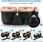 Accmor Stroller Cup Holder with Phone Holder, Bike Cup Holder, Universal Cup Holder for Uppababy Nuna Doona Strollers, 2-in-1 Cup Phone Holder for Stroller, Bike, Wheelchair, Walker, Scooter