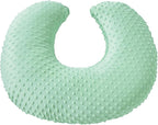 Nursing Pillow and Positioner Breastfeeding and Bottle Feeding, Propping Baby, Tummy Time, Sitting Support for Baby Boy Baby Girl, with Removable Dots Cover (Celadon, 22 X 17.7 X 5.9 Inch)