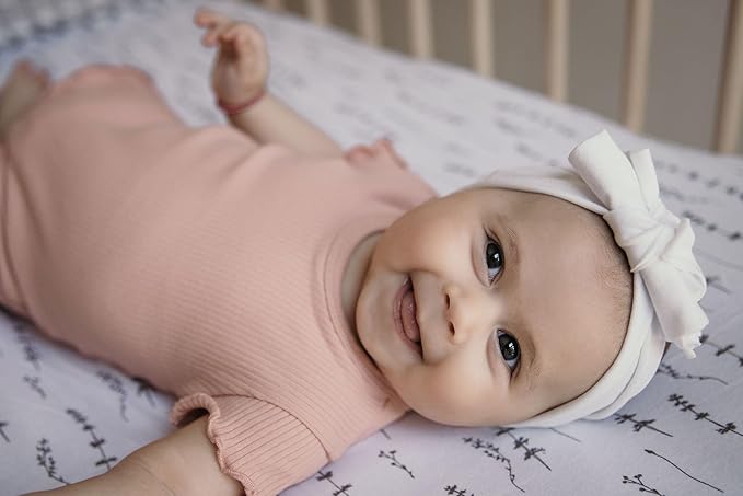 Ely’s & Co. Crib Sheets, Baby Boy/Girl Fitted Crib Mattress Sheet Set, 2 Pack, 100% Jersey Knit Cotton, Infant and Toddler Nursery Bedding, Forest Grey Print, 28” x 52”