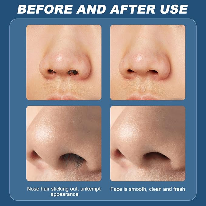 10pcs Nasal Hair Cutter,Manual 360° Rotating Nose Hair Trimmer,2 in 1 Nose Hair Cutter with Earpick,Portable Manual Nosal Hair Trimmer for Women Men