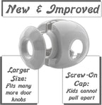New & Improved - Door knob Baby Safety Cover - 5 Pack - Deter Little Kids from Opening Doors with A Child Proof Door Handle Lock - Driddle