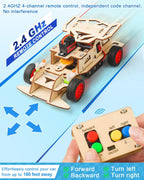 Poraxy STEM Kits for Kids 8-10, STEM Toys for Boys Age 8-12, Remote Control Car, Wooden 3D Puzzles 8-13 Science Projects Building Model, Birthday Gifts for 8 9 10 11 12 13 14 Year Old Teen Boys Girls