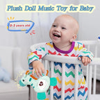 Baby Musical Activity Soft Toys with Sound & Light, Sensory Toys for Infant Developmental with Teether, Rattle and Textures, Soft Plush Toy for Newborn Gift 6 to 12 Months (Giraffe)