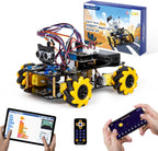 Robot Kit, Robotics for Kids Ages 8-12 12-16, STEM Toys for Boys with Remote & App Control, Arduino & Scratch Compatible, Science Kits for Kids Age 8-12 12-16, Gift for Boys & Girls(Yellow)
