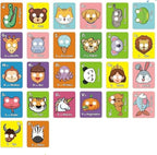 Alphabet Mask Cards,26 Pcs Alphabet ABC Flash Cards with Animal Masks,Colorful Giant ABC Animal Flash Cards,Learn Letters,English Phrases Colorful Flashcards for Interactive Educational Games
