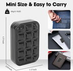 Fidget Slider for Adults - Brick Slider Metal Fidget Toys, Anxiety/ADHD/Annoy Relieving EDC Metal Fidget, Stress Reducing Toy - Gift for Adults & Teen (Black)