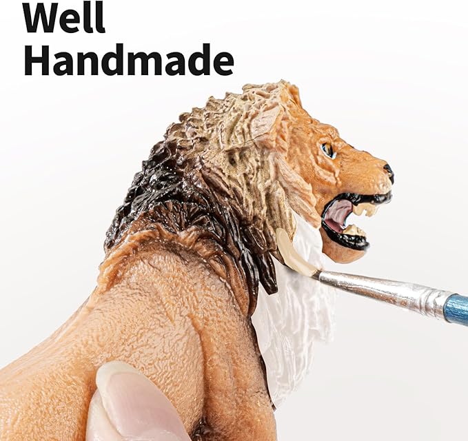 12PCS Realistic Safari Animals Figures Learning Toys Set, Large African Animal Toys, Wild Zoo Animal Toys, Educational Playset Toys for Boys Girls, Birthday Gift for Toddlers Kids